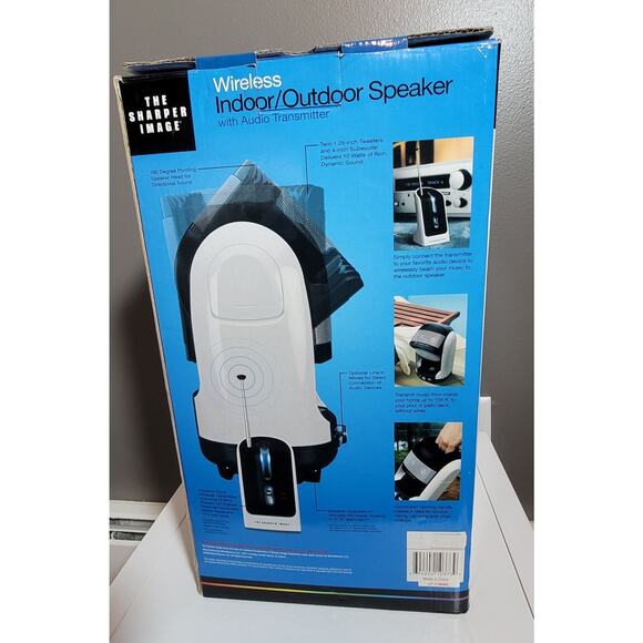 The Sharper Image Wireless Indoor/Outdoor Speaker LP 115BMS - Picture 3 of 5